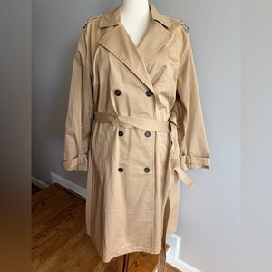 NWT Lane Bryant Tan Trench Coat - Women's Plus Size 22/24